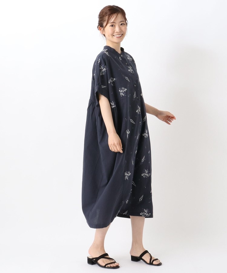 ◇コットン総柄刺繍ワンピース(マキシ・ロングワンピース ◇コットン総柄刺繍ワンピース(マキシ・ロングワンピース