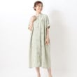 ワンズテラス(one'sterrace)の◆コットン総柄刺繍ワンピース ライトグリーン(920)