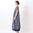 ワンズテラス(one'sterrace)の◆綿麻レーヨン織柄チェックワンピース2