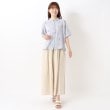 ワンズテラス(one'sterrace)の麻綿無地 9分丈フレアパンツ9