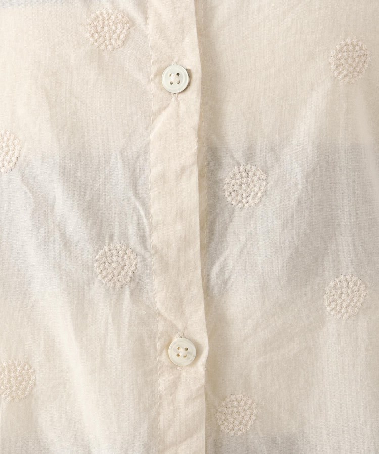 ワンズテラス(one'sterrace)のドット刺繍 前開きブラウス11