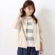 ワンズテラス(one'sterrace)のドット刺繍 前開きブラウス アイボリー(904)