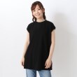 ワンズテラス(one'sterrace)の接触冷感 フレンチスリーブフレアプルオーバー ブラック(919)