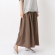 ワンズテラス(one'sterrace)の接触冷感 ツータックワイドパンツ ブラウン(943)