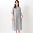 ワンズテラス(one'sterrace)の◆コットン楊柳ガーゼドルマン6分袖ワンピース アイボリー(904)