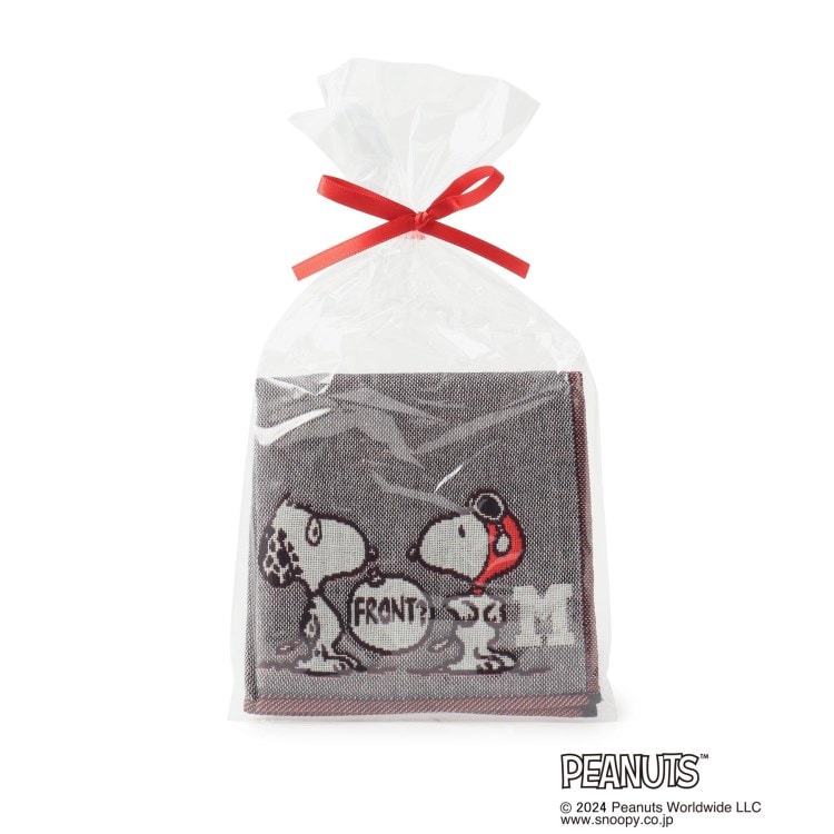 ワンズテラス(one'sterrace)の◆SNOOPY 三重ガーゼイニシャルハンカチ M スヌーピー
