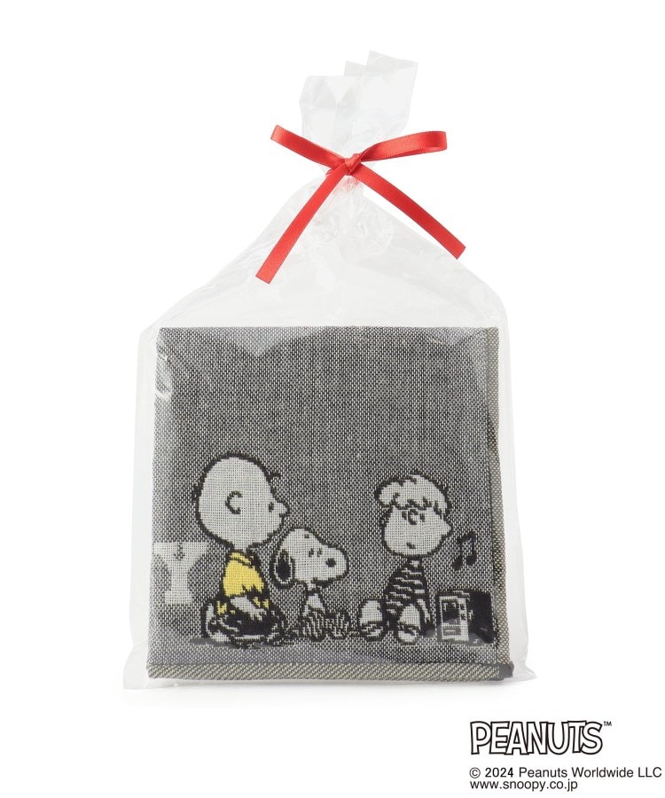 ワンズテラス(one'sterrace)の◆SNOOPY 三重ガーゼイニシャルハンカチ Y グレー(912)