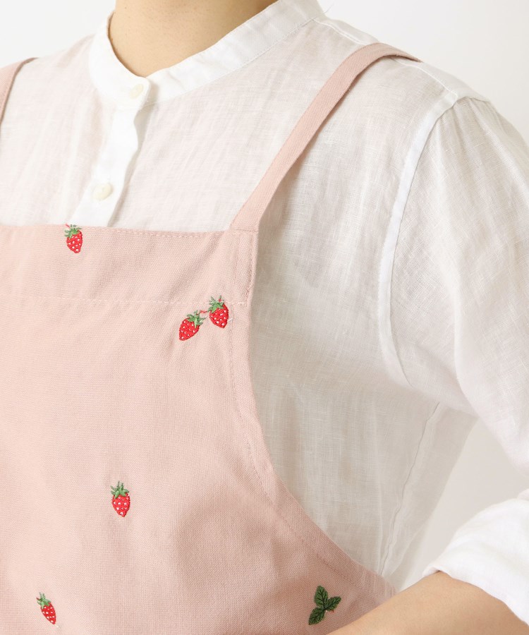ワンズテラス(one'sterrace)のいちご 刺繍前結びエプロン5