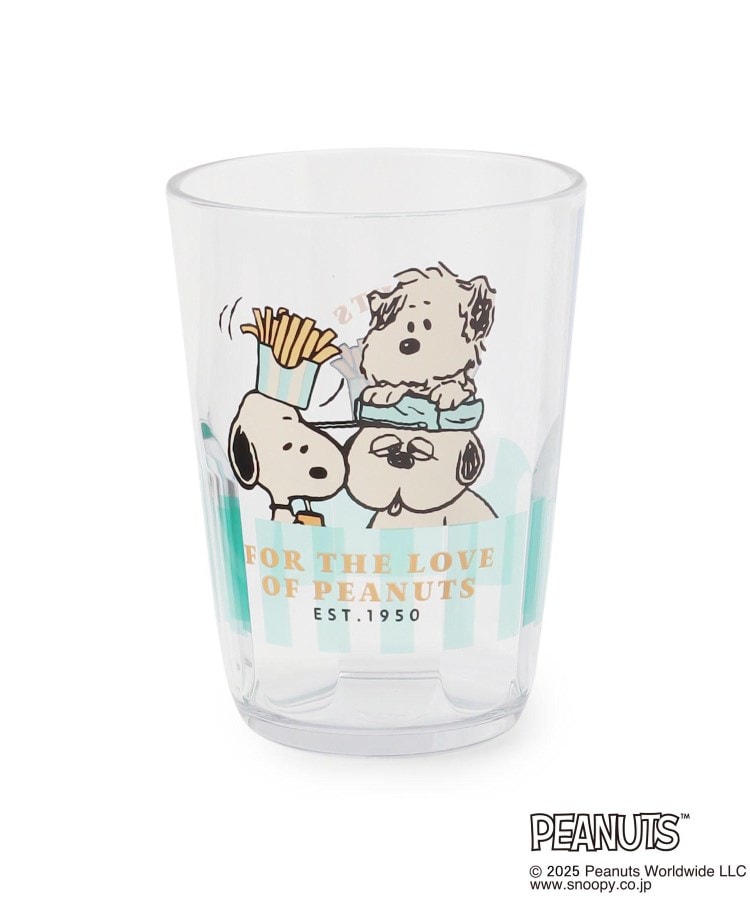 ワンズテラス(one'sterrace)の◆SNOOPY クリアタンブラー 370ml ミントグリーン(921)