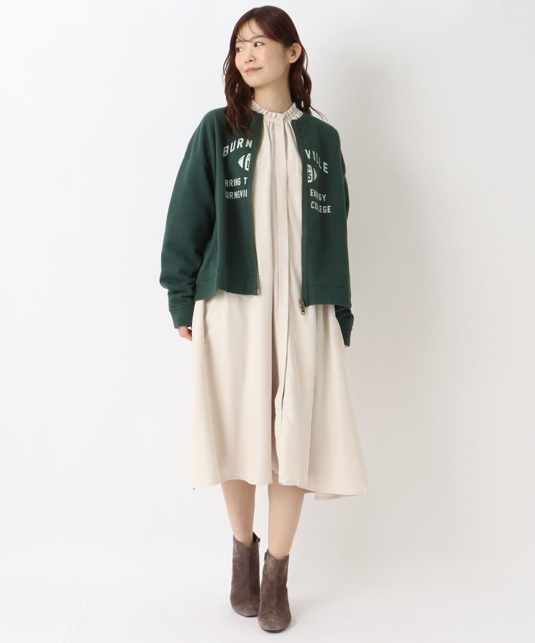 ワンズテラス(one'sterrace)の裏毛 カレッジ風 ロゴプリントカーディガン13