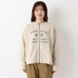 ワンズテラス(one'sterrace)の裏毛 カレッジ風 ロゴプリントカーディガン1