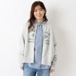 ワンズテラス(one'sterrace)の裏毛 カレッジ風 ロゴプリントカーディガン グレー(912)