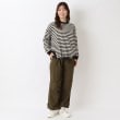 ワンズテラス(one'sterrace)の裏毛ボーダー 布帛切替プルオーバー14