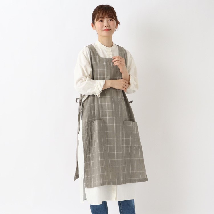 ワンズテラス(one'sterrace)のグリッド タブリエ エプロン エプロン・その他ファブリック