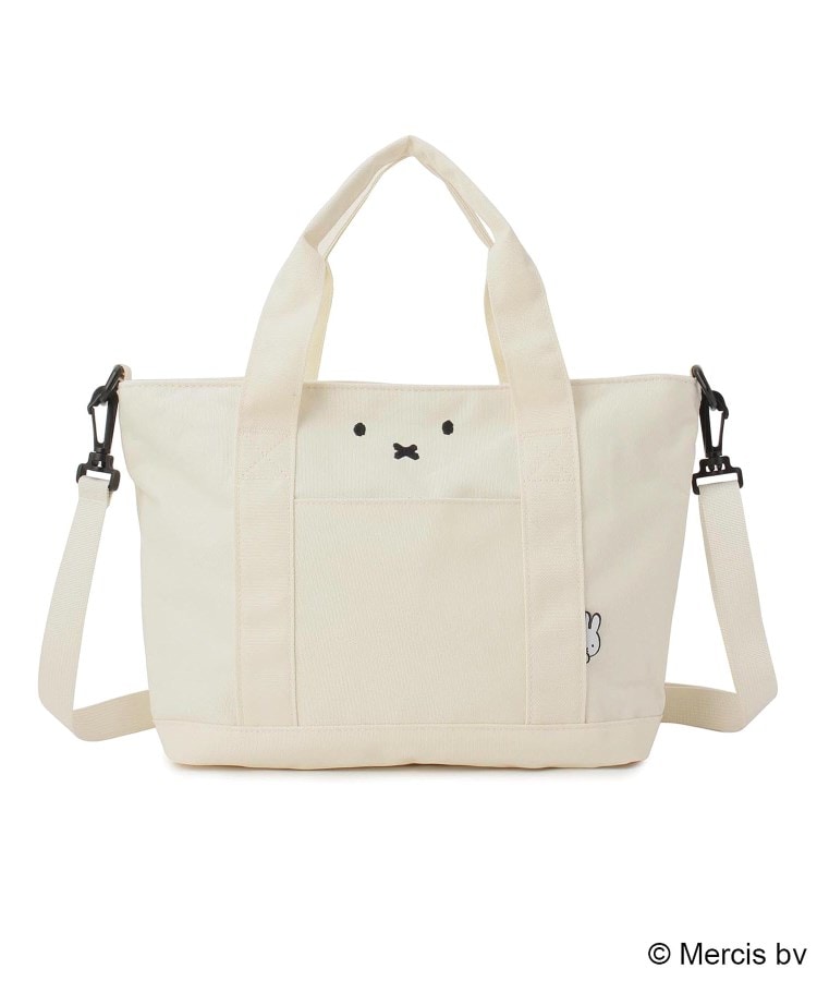 ワンズテラス(one'sterrace)のDick Bruna miffy ヨコ型トートバッグ アイボリー(904)