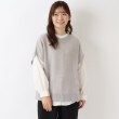 ワンズテラス(one'sterrace)のニットベスト ブラウスアンサンブル グレー(912)