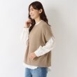 ワンズテラス(one'sterrace)のニットベスト ブラウスアンサンブル モカブラウン(942)