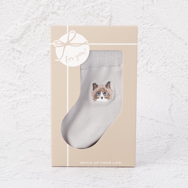 ワンズテラス(one'sterrace)の◆刺繍 シピ クォーターソックス ソックス