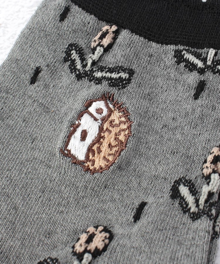 ワンズテラス(one'sterrace)の◆ASOBOU 刺繍ハリネズミ クォーターソックス4