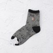 ワンズテラス(one'sterrace)の◆ASOBOU 刺繍ハリネズミ クォーターソックス1