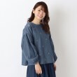 ワンズテラス(one'sterrace)のデニム刺繍ブラウス ブルー(993)