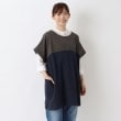 ワンズテラス(one'sterrace)のクリンクル ハーフスリーブかっぽう着 ネイビー(994)