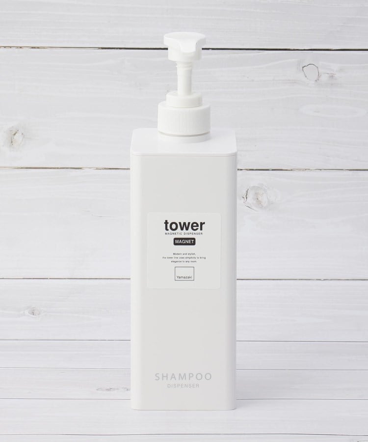 ワンズテラス(one'sterrace)のtower タワー たっぷりマグネットディスペンサー シャンプー ホワイト(901)