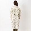 ワンズテラス(one'sterrace)の起毛綿麻 フロッキープリント前開きワンピース3