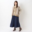 ワンズテラス(one'sterrace)のインディゴ染め 9分丈タックフレアパンツ9