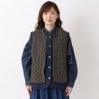 ワンズテラス(one'sterrace)のナイロン キルティングニット コンビベスト1