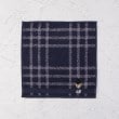 ワンズテラス(one'sterrace)の◆グレート・ブリティッシュ・テディベア タオルハンカチ チェック ネイビー(994)