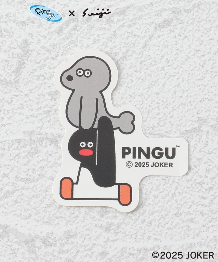 ワンズテラス(one'sterrace)の◆PINGU ダイカットステッカー グレー(912)