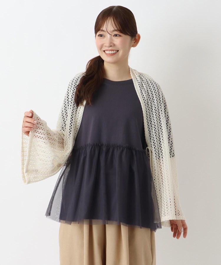 ワンズテラス(one'sterrace)の3WAYストール 透かしレース5