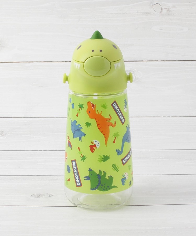ワンズテラス(one'sterrace)のディノサウルス ダイカットストローボトル 420ml グリーン(922)