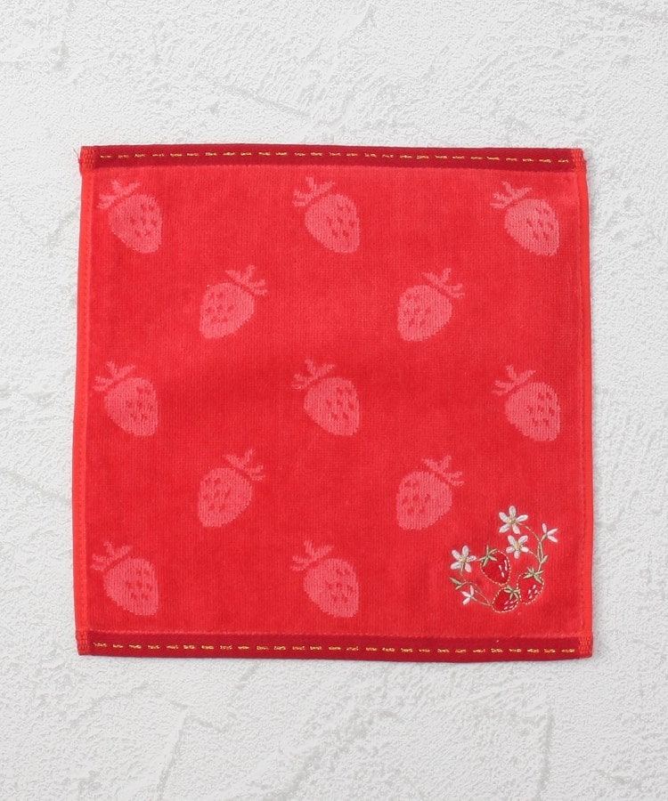 ワンズテラス(one'sterrace)の◆【ワンズテラスオリジナル】苺 タオルハンカチ 刺繍1