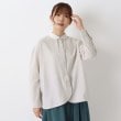 ワンズテラス(one'sterrace)の丸襟 クレリックシャツ ライトグレー(911)