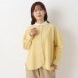 ワンズテラス(one'sterrace)の丸襟 クレリックシャツ イエロー(932)