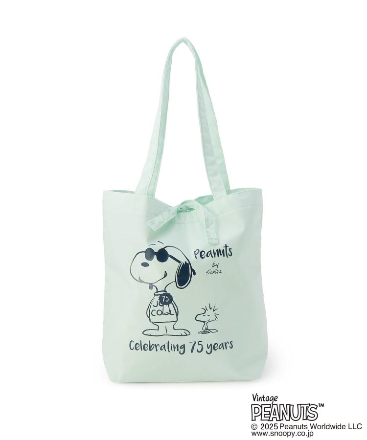 ワンズテラス(one'sterrace)の【ワンズテラスオリジナル】SNOOPY ショッピングバッグ ミントグリーン(921)