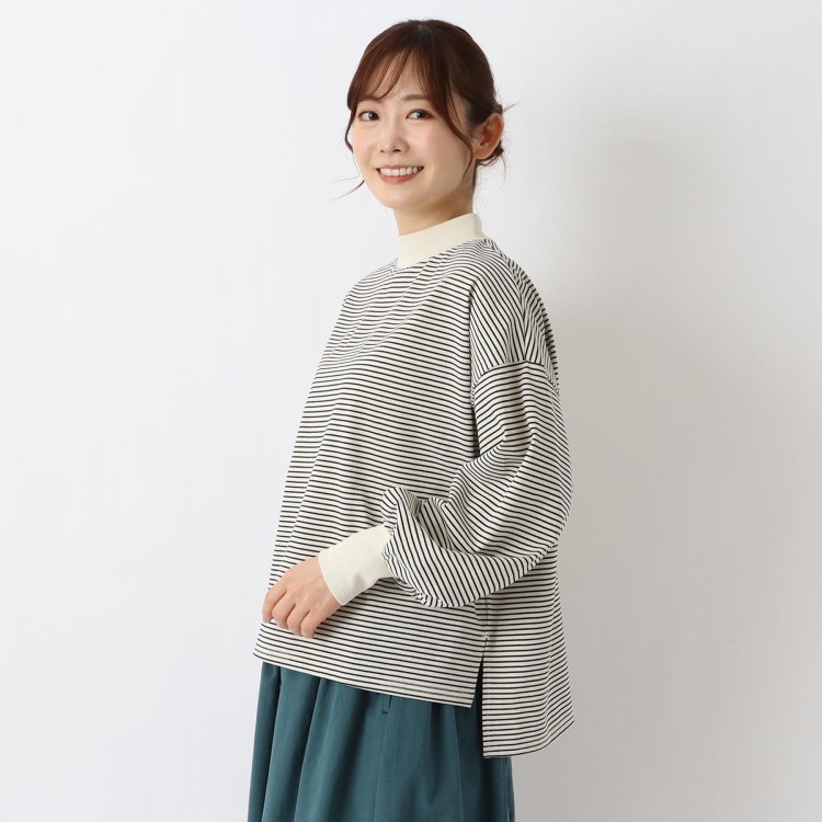 ワンズテラス(one'sterrace)のリブハイネックプルオーバー カットソー
