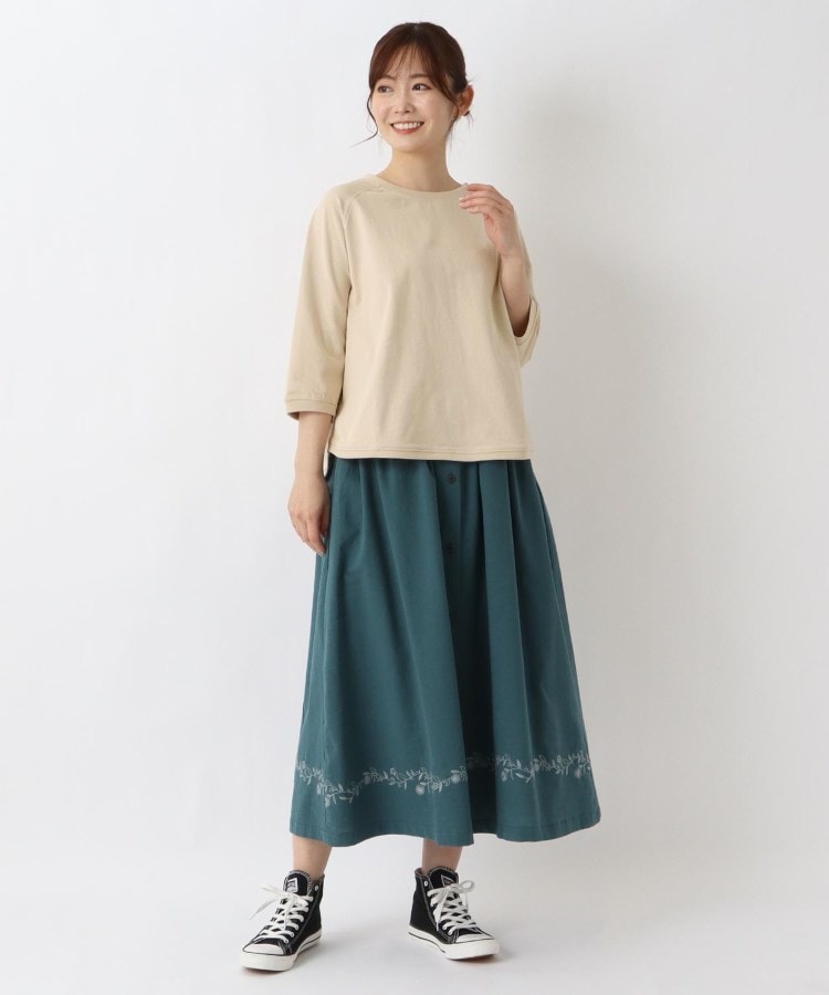 ワンズテラス(one'sterrace)のゆったりラグラン 7分袖ムジプルオーバー15