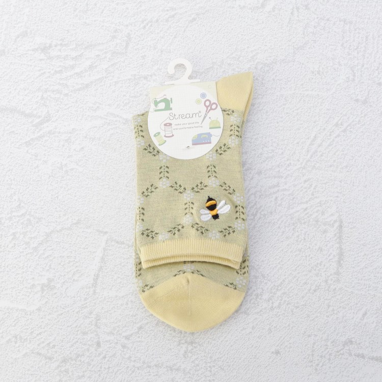 ワンズテラス(one'sterrace)の◆ハチ刺繍 クォーターソックス ソックス