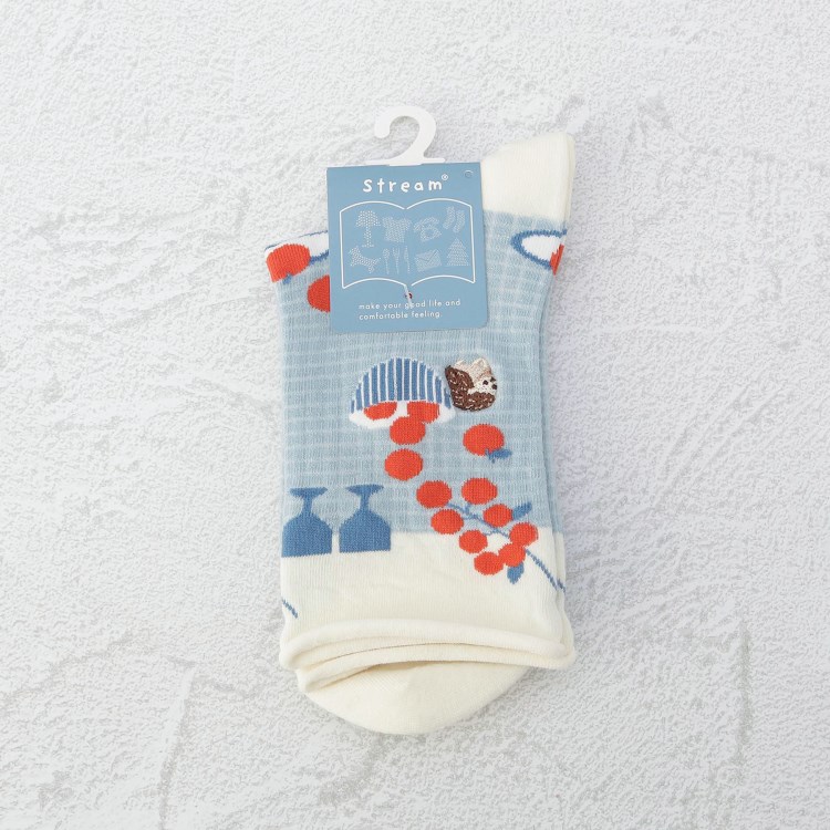 ワンズテラス(one'sterrace)の◆ハリネズミ刺繍 クォーターソックス ソックス