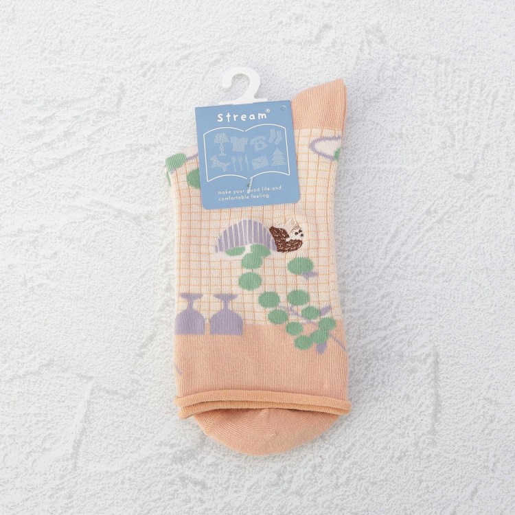 ワンズテラス(one'sterrace)の◆ハリネズミ刺繍 クォーターソックス ソックス