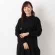 ワンズテラス(one'sterrace)のコットン丸襟ブラウス ブラック(919)