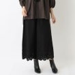 ワンズテラス(one'sterrace)のスカラップ刺繍ペチパンツ ブラック(919)