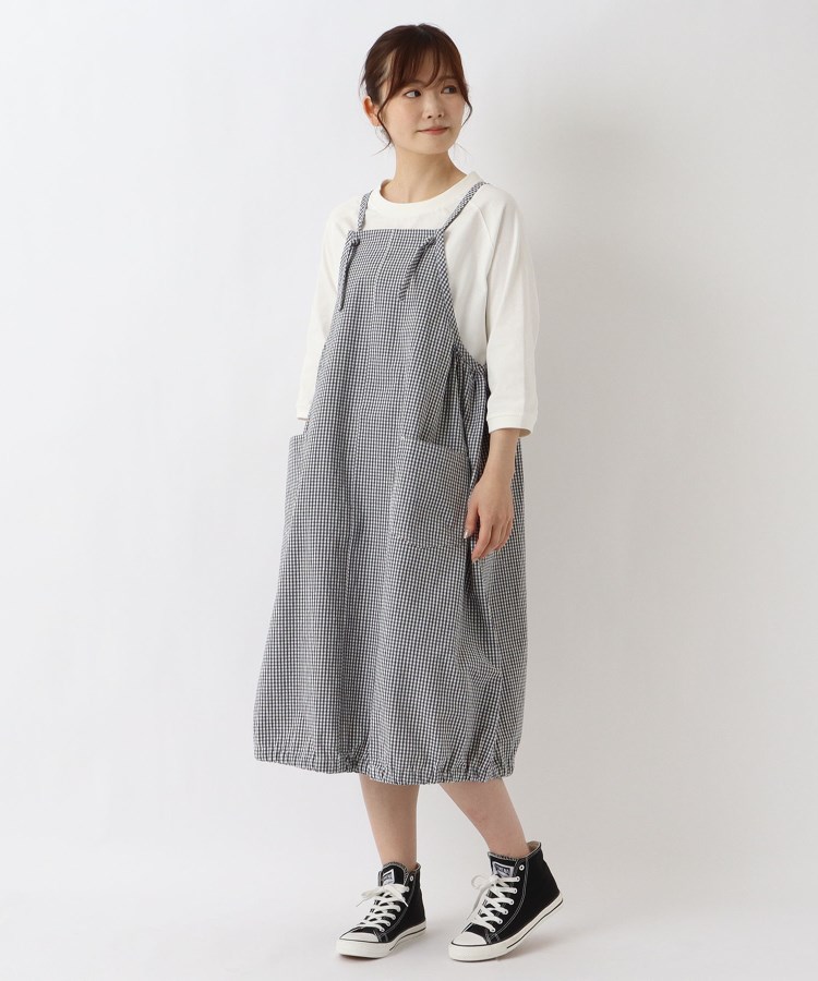 ワンズテラス(one'sterrace)の肩紐 裾ゴム入りバルーンワンピース12