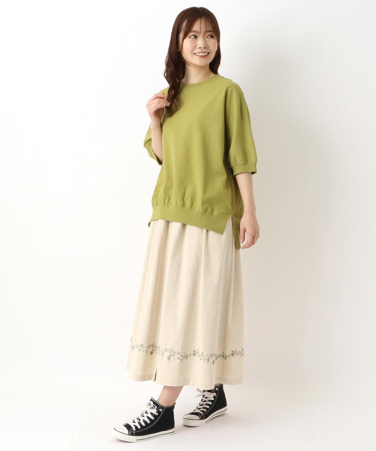 ワンズテラス(one'sterrace)のリブ付き5分袖ブラウス13