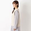 ワンズテラス(one'sterrace)の綿リリヤーン 前開きニットベスト2