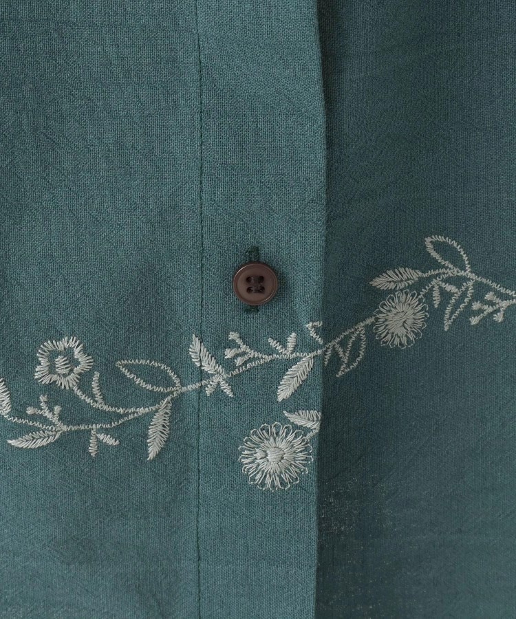 ワンズテラス(one'sterrace)の綿麻 前開き風 刺繍入りスカート8