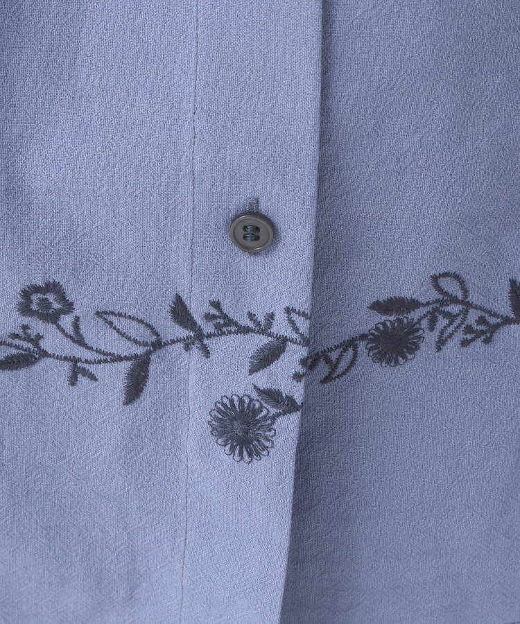 ワンズテラス(one'sterrace)の綿麻 前開き風 刺繍入りスカート10